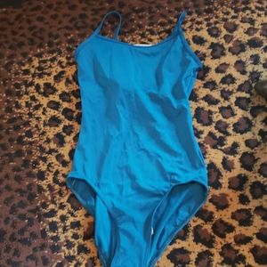 Teal blue leotard from Balera. Shelf bra. NEW